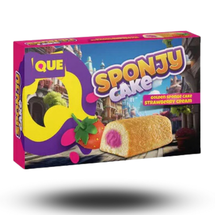 Sponjy Cake Strawberry Cream