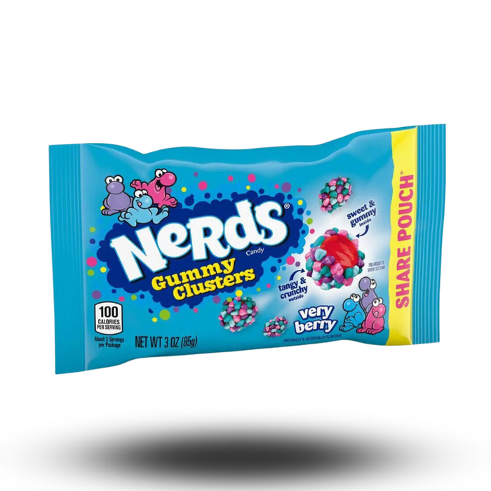 Nerds Blue Gummy Clusters 85g